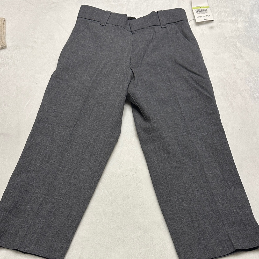 Calvin Klein Charcoal Gray Slim Fit Pants